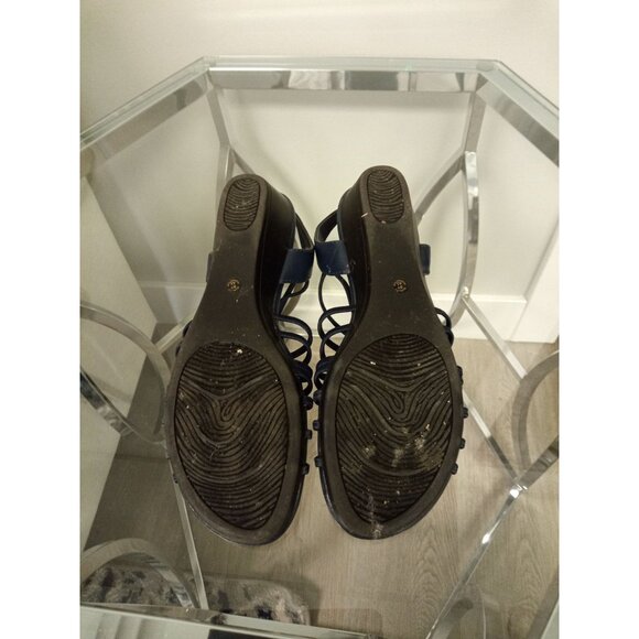 Women's East 5th Flex Form Blue Strappy Sandals Size 6 - Picture 6 of 7